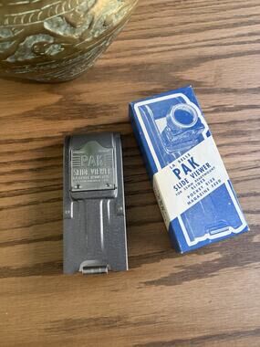 Vintage La Belle PAK Slide Viewer Pocket Slide Projector Metal Slide Viewer USA